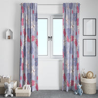 Hawaii Anthurium Tiare Pikake Lei Window Curtain Poni Lauhala Art Pattern