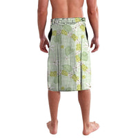 Hawaii Anthurium Tiare Pikake Lei Lavalava Sage Green Lauhala Art Pattern