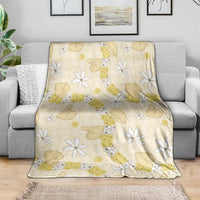 Hawaii Anthurium Tiare Pikake Lei Blanket Melemele Lauhala Art Pattern