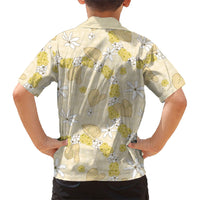 Hawaii Anthurium Tiare Pikake Lei Family Matching Summer Maxi Dress and Hawaiian Shirt Melemele Lauhala Art Pattern LT01 - Polynesian Pride