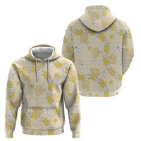 Hawaii Anthurium Tiare Pikake Lei Hoodie Melemele Lauhala Art Pattern