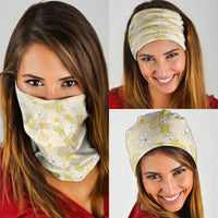 Hawaii Anthurium Tiare Pikake Lei Neck Gaiter Melemele Lauhala Art Pattern