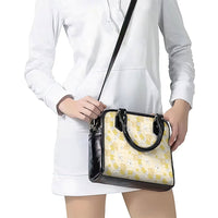 Hawaii Anthurium Tiare Pikake Lei Shoulder Handbag Melemele Lauhala Art Pattern