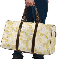 Hawaii Anthurium Tiare Pikake Lei Travel Bag Melemele Lauhala Art Pattern