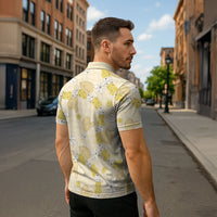 Hawaii Anthurium Tiare Pikake Lei Zipper Polo Shirt Melemele Lauhala Art Pattern