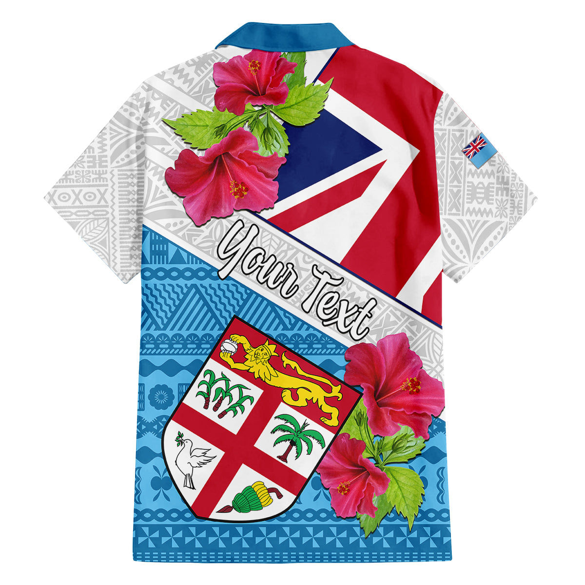 Personalised Fiji Day Family Matching Summer Maxi Dress and Hawaiian Shirt Fijian Hibiscus Special Version LT01 - Polynesian Pride