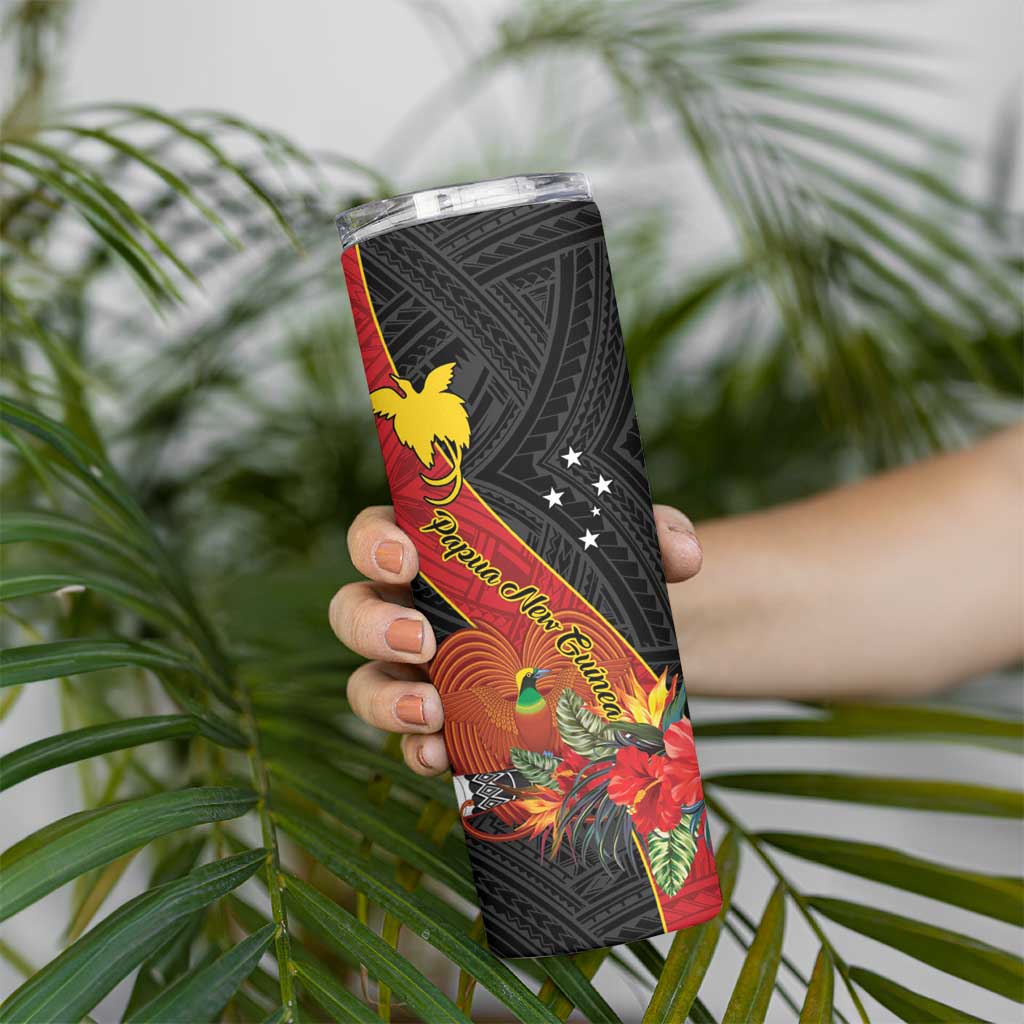 Papua New Guinea Skinny Tumbler Bird Of Paradise With Tropical Flower LT01 - Polynesian Pride