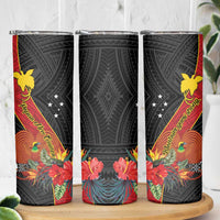 Papua New Guinea Skinny Tumbler Bird Of Paradise With Tropical Flower LT01 - Polynesian Pride