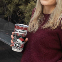 Custom New Zealand Christmas Tumbler Cup Maori Meri Kirihimete Moko LT01 - Polynesian Pride
