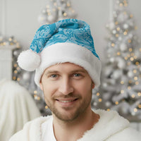 Tahiti Ninamu Tiare Floral Christmas Santa Hat Monstera Palm Tropical Leaves - Polynesian Pride