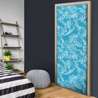 Tahiti Ninamu Tiare Floral Door Cover Monstera Palm Tropical Leaves LT01 - Polynesian Pride