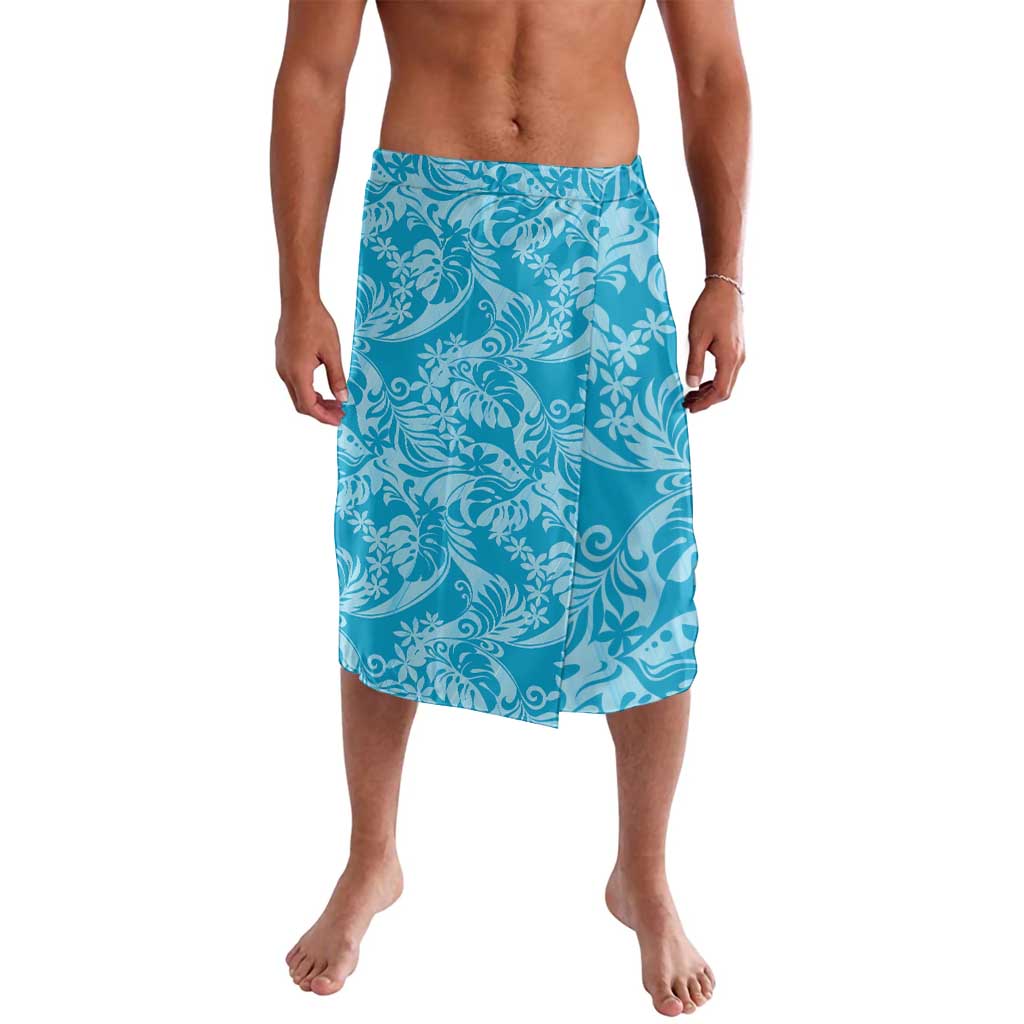 Tahiti Ninamu Tiare Floral Lavalava Monstera Palm Tropical Leaves - Polynesian Pride