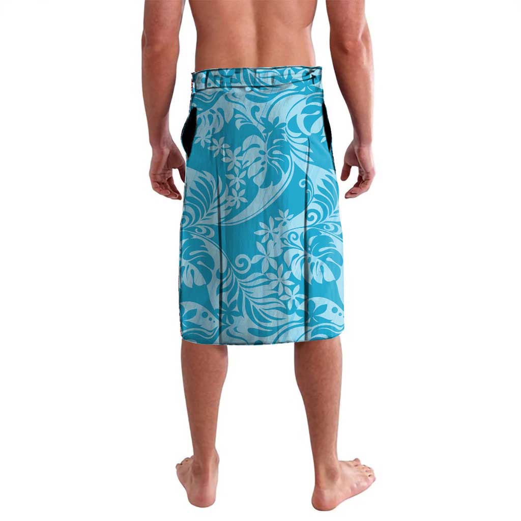 Tahiti Ninamu Tiare Floral Lavalava Monstera Palm Tropical Leaves - Polynesian Pride