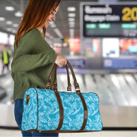 Tahiti Ninamu Tiare Floral Travel Bag Monstera Palm Tropical Leaves - Polynesian Pride