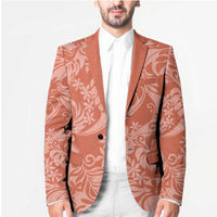 Tahiti Puatou Tiare Floral Blazer Monstera Palm Tropical Leaves - Polynesian Pride