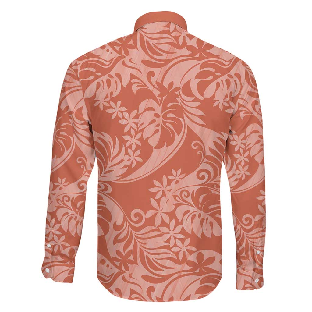 Tahiti Puatou Tiare Floral Family Matching Short Sleeve Bodycon Dress and Hawaiian Shirt Monstera Palm Tropical Leaves LT01 - Polynesian Pride