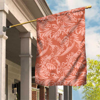 Tahiti Puatou Tiare Floral Garden Flag Monstera Palm Tropical Leaves - Polynesian Pride