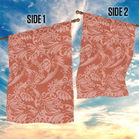 Tahiti Puatou Tiare Floral Garden Flag Monstera Palm Tropical Leaves - Polynesian Pride