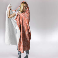 Tahiti Puatou Tiare Floral Hooded Blanket Monstera Palm Tropical Leaves - Polynesian Pride