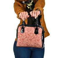 Tahiti Puatou Tiare Floral Shoulder Handbag Monstera Palm Tropical Leaves LT01 One Size Orange - Polynesian Pride