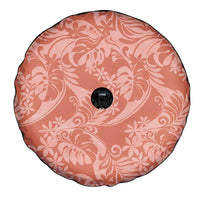 Tahiti Puatou Tiare Floral Spare Tire Cover Monstera Palm Tropical Leaves LT01 - Polynesian Pride