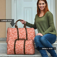 Tahiti Puatou Tiare Floral Travel Bag Monstera Palm Tropical Leaves LT01 - Polynesian Pride