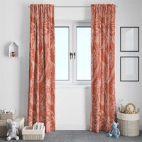 Tahiti Puatou Tiare Floral Window Curtain Monstera Palm Tropical Leaves LT01 - Polynesian Pride