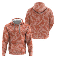Tahiti Puatou Tiare Floral Zip Hoodie Monstera Palm Tropical Leaves LT01 - Polynesian Pride