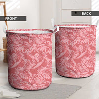 Tahiti Tarona Tiare Floral Laundry Basket Monstera Palm Tropical Leaves - Polynesian Pride