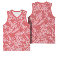Tahiti Tarona Tiare Floral Basketball Jersey Monstera Palm Tropical Leaves LT01 - Polynesian Pride