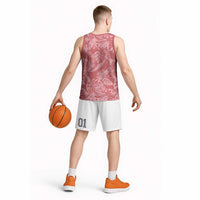 Tahiti Tarona Tiare Floral Basketball Jersey Monstera Palm Tropical Leaves LT01 - Polynesian Pride