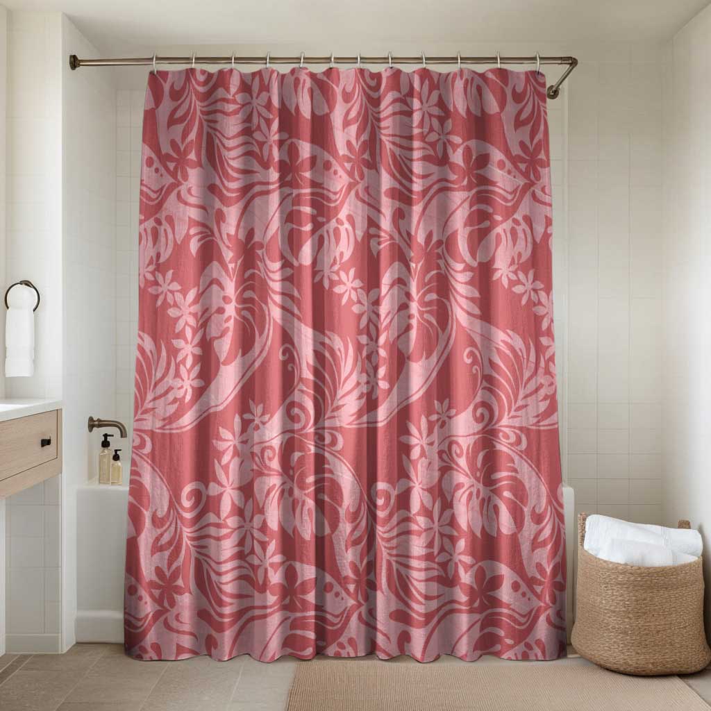 Tahiti Tarona Tiare Floral Bathroom Set Monstera Palm Tropical Leaves - Polynesian Pride
