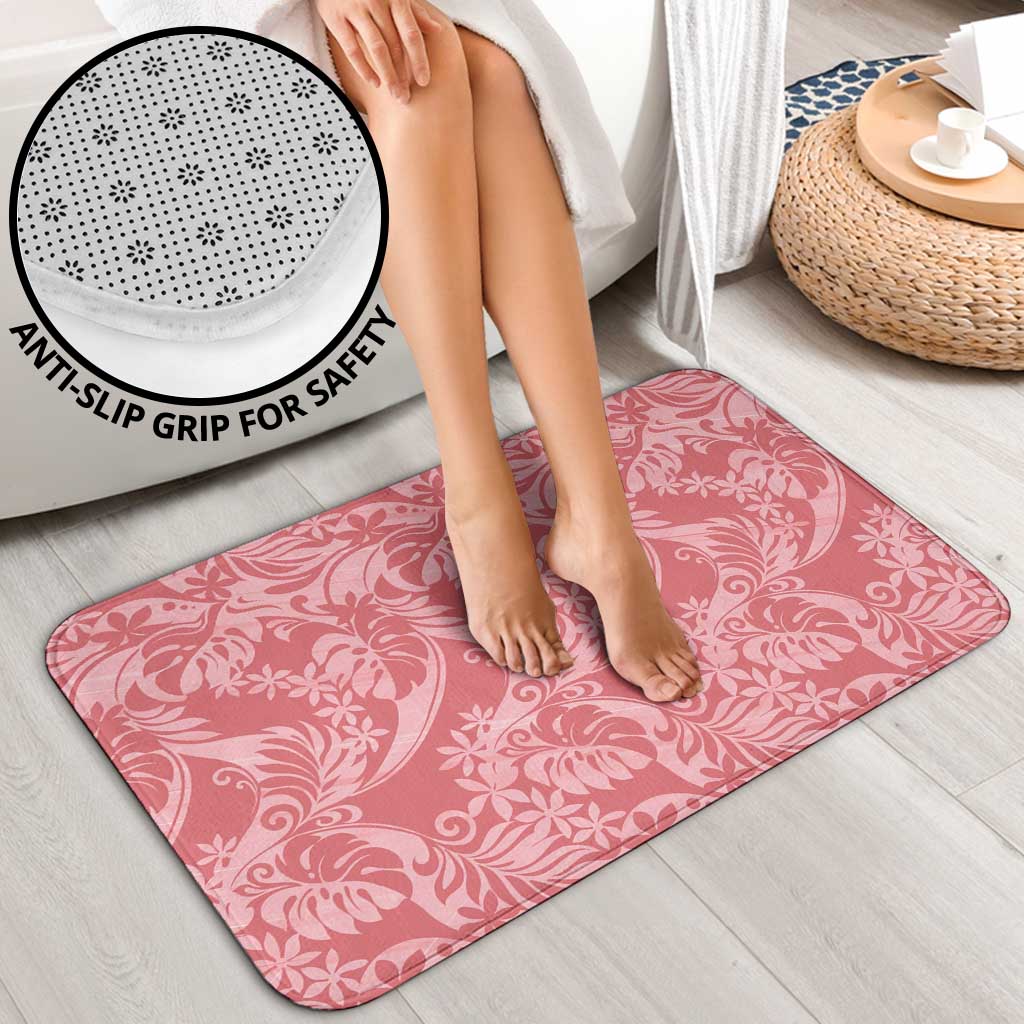 Tahiti Tarona Tiare Floral Bathroom Set Monstera Palm Tropical Leaves - Polynesian Pride