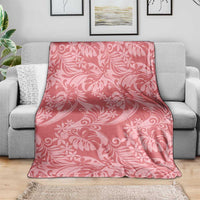 Tahiti Tarona Tiare Floral Blanket Monstera Palm Tropical Leaves LT01 - Polynesian Pride