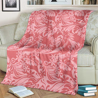 Tahiti Tarona Tiare Floral Blanket Monstera Palm Tropical Leaves LT01 - Polynesian Pride