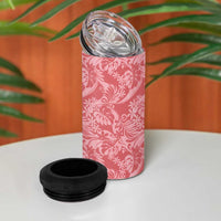 Tahiti Tarona Tiare Floral 4 in 1 Can Cooler Tumbler Monstera Palm Tropical Leaves LT01 - Polynesian Pride