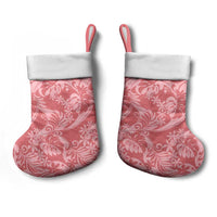 Tahiti Tarona Tiare Floral Christmas Stocking Monstera Palm Tropical Leaves - Polynesian Pride
