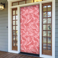 Tahiti Tarona Tiare Floral Door Cover Monstera Palm Tropical Leaves LT01 - Polynesian Pride