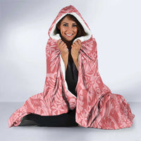 Tahiti Tarona Tiare Floral Hooded Blanket Monstera Palm Tropical Leaves - Polynesian Pride