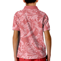 Tahiti Tarona Tiare Floral Kid Polo Shirt Monstera Palm Tropical Leaves LT01 - Polynesian Pride