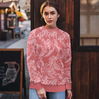 Tahiti Tarona Tiare Floral Ugly Christmas Sweater Monstera Palm Tropical Leaves LT01 - Polynesian Pride