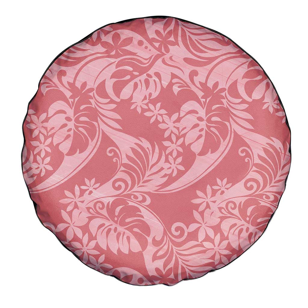 Tahiti Tarona Tiare Floral Spare Tire Cover Monstera Palm Tropical Leaves LT01 - Polynesian Pride