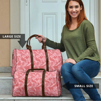 Tahiti Tarona Tiare Floral Travel Bag Monstera Palm Tropical Leaves LT01 - Polynesian Pride