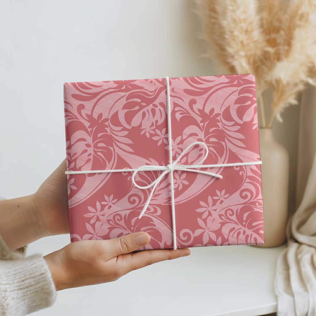 Tahiti Tarona Tiare Floral Wrapping Paper Monstera Palm Tropical Leaves - Polynesian Pride