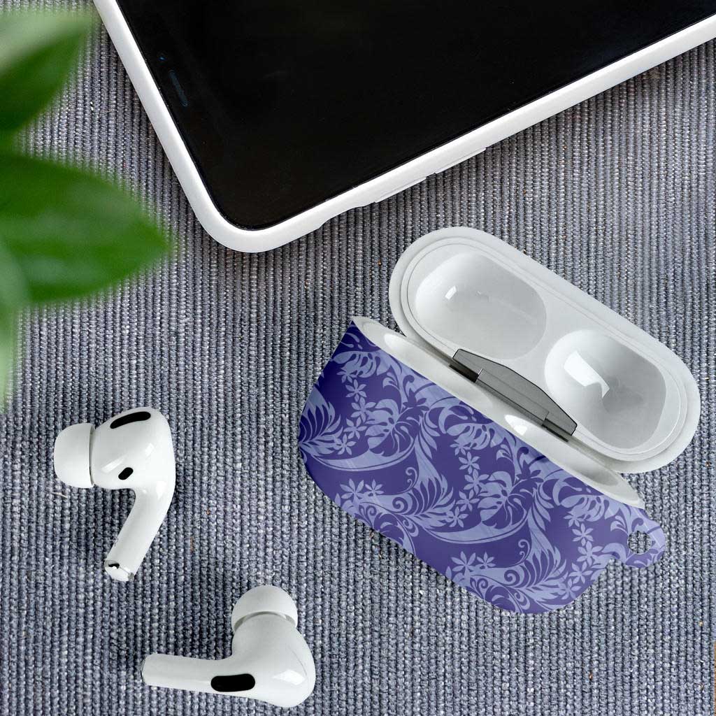 Tahiti Vareau Tiare Floral AirPods Case Monstera Palm Tropical Leaves LT01 - Polynesian Pride