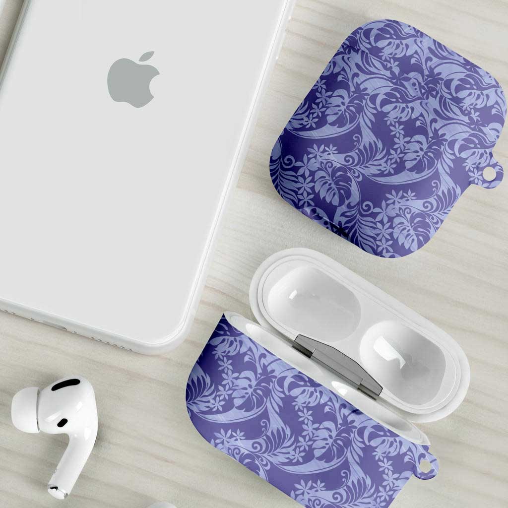 Tahiti Vareau Tiare Floral AirPods Case Monstera Palm Tropical Leaves LT01 - Polynesian Pride