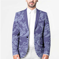 Tahiti Vareau Tiare Floral Blazer Monstera Palm Tropical Leaves - Polynesian Pride