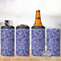 Tahiti Vareau Tiare Floral 4 in 1 Can Cooler Tumbler Monstera Palm Tropical Leaves LT01 - Polynesian Pride