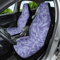 Tahiti Vareau Tiare Floral Car Seat Cover Monstera Palm Tropical Leaves LT01 - Polynesian Pride