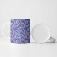 Tahiti Vareau Tiare Floral Ceramic Mug Monstera Palm Tropical Leaves LT01 - Polynesian Pride